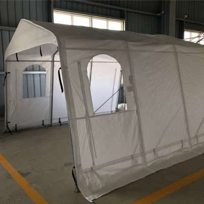 Customized Waterproof Polyethylene Fabric Steel Frame Car Shelter/Garage